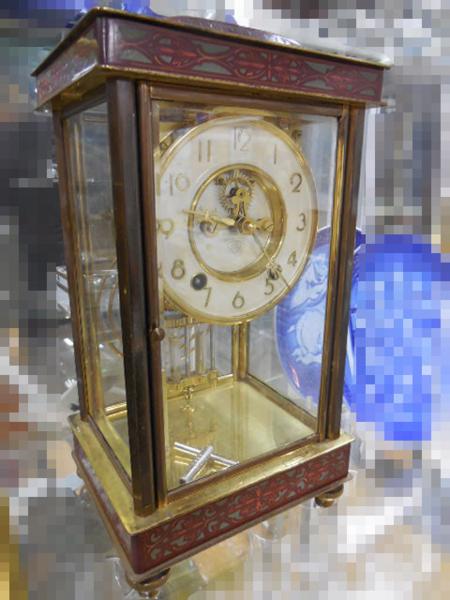 日本美術時計株式会社 四面ガラス置時計
